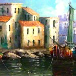 On the Water (photograph of painting)